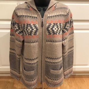 Vtg Pendleton Wool/Alpaca Hoodie Sweater Woman’s M